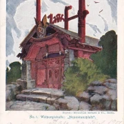 AK Thale, Walpurgishalle, Hexentanzplatz, gelaufen 1901