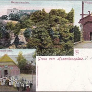 AK Thale, Gruss vom Hexentanzplatz, Bergtheater, Walpurgishalle, gelaufen 1907