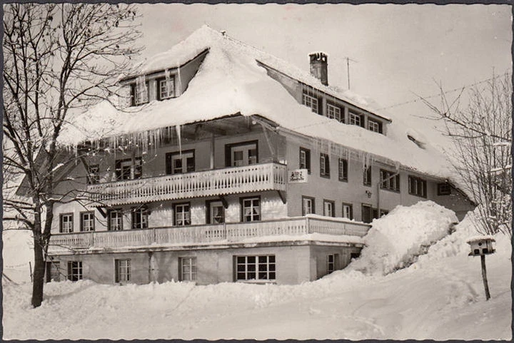 AK Todtmoos, Kinderkurheim Jugendfreunde im Winter, gelaufen 1978