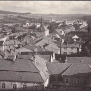 AK Pelhrimov, Kirche, Stadtansicht, gelaufen