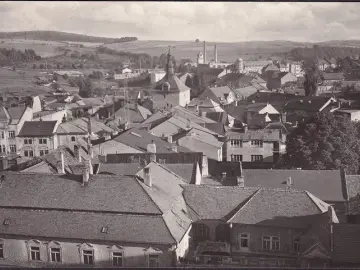 AK Pelhrimov, Kirche, Stadtansicht, gelaufen