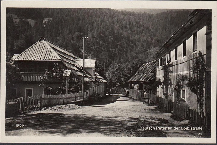 AK Unterbergen, Deutsch Peter an der Loiblstraße, ungelaufen