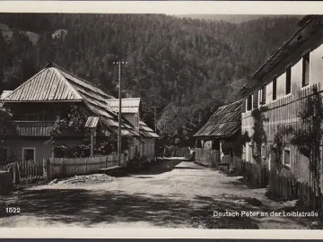 AK Unterbergen, Deutsch Peter an der Loiblstraße, ungelaufen