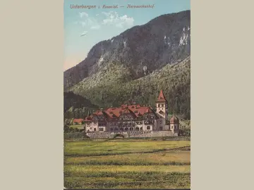 AK Unterbergen, Hotel Karawankenhof, ungelaufen