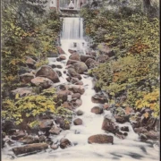 AK Villingen, Wasserfall beim Brücklesweg, gelaufen 1904