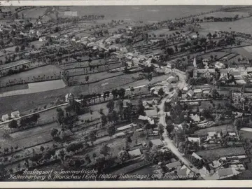 AK Kalterherberg, Fliegeraufnahme, Stadtansicht, gelaufen 1939