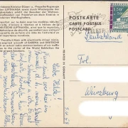 AK Frankfurt a. Main, Großmodell, Verkehrsflughafen, Weltausstellung Brüssel 1958, gelaufen 1958