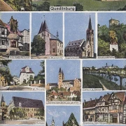 AK Quedlinburg, Rathaus, Schloss, Denkmal, Kirchen, ungelaufen