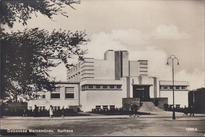 AK Warnemünde, Kurhaus, ungelaufen