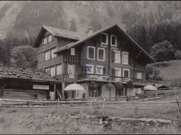 AK Wengen, Bern, Chalet, Jungfrau, gelaufen 1934