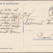 AK Wengen, Blick ins Lauterbrunnental, gelaufen 1924