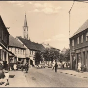 AK Fürtsenberg, Konsum Schuhwaren, Richard Tellner, Straßenansicht, gelaufen 1962