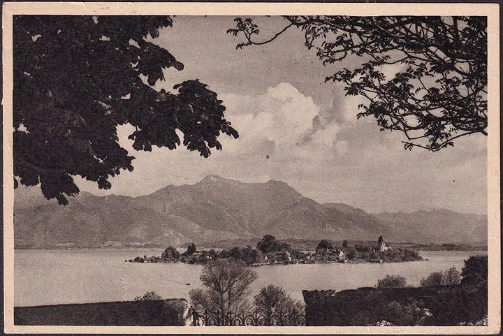 AK Fraueninsel im Chiemsee, gelaufen 1948