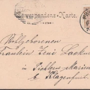 AK Gruss aus Wien, Reichsratsgebäude, gelaufen 1899