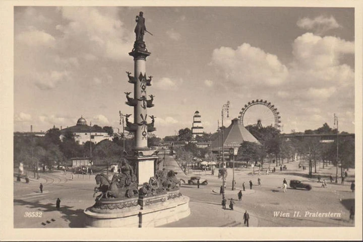 AK Wien, Praterstern, Riesenrad, ungelaufen