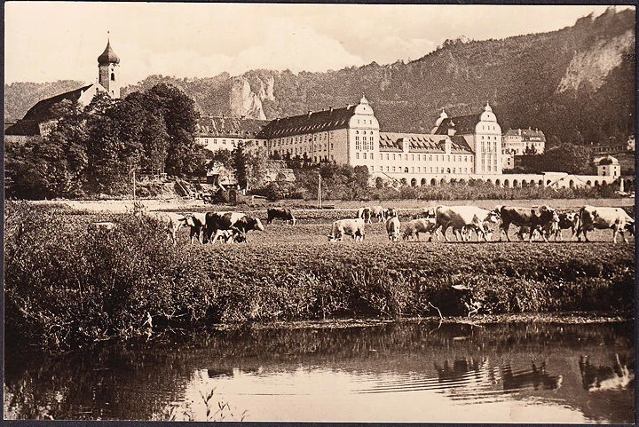 AK Beuron, Erzabtei Beuron von Westen, ungelaufen