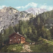 AK Kärnten, Bertahütte am Mittagskogel, gelaufen 1913