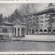 AK Krumpendorf, Terrassen Hotel, gelaufen 1929