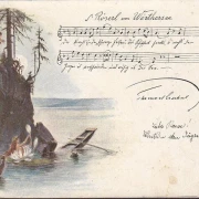 AK Wöthersee, S. Röserl vom Wörthersee, Liederkarte, gelaufen 1899