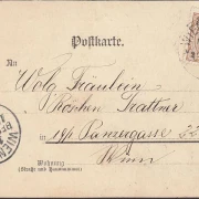 AK Wöthersee, S. Röserl vom Wörthersee, Liederkarte, gelaufen 1899