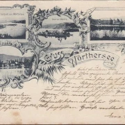 AK Gruss vom Wöthersee, Pörtschach, Maria Wörth, gelaufen 1898