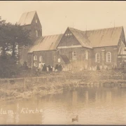 AK Nieblum auf Föhr, Kirche, Foto AK, ungelaufen-datiert 1926