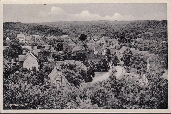 AK Blankenheim, Stadtansicht, gelaufen 1951