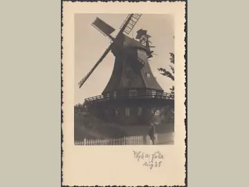 AK Wyk auf Föhr, Windmühle, ungelaufen-datiert 1935