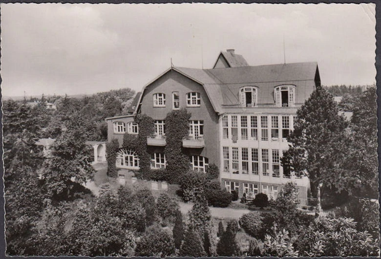 AK Wyk auf Föhr, Sanatorium Dr. Gmelin, gelaufen 1958