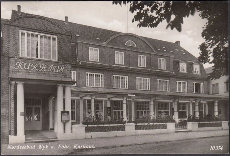 AK Wyk auf Föhr, Kurhaus, gelaufen 1938