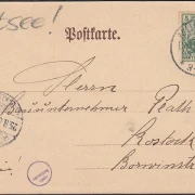 AK Müritz, Schiffertype von der Ostsee, gelaufen 1906