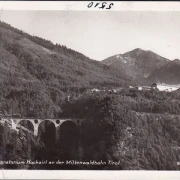 AK Hochzirl, Heilanstalt und Sanatorium, Mittenwaldbahn, Viadukt, ungelaufen