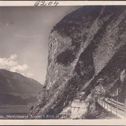 AK Zirl, Mittenwaldbahn, Martinswand Tunnel, Blick in das Inntal, ungelaufen