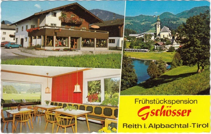 AK Reith im Alpbachtal, Frühstückspension Gschösser, gelaufen