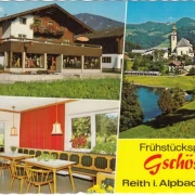 AK Reith im Alpbachtal, Frühstückspension Gschösser, gelaufen