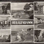 AK Heiligendamm, Haus Berlin, Strand, Fritz Reuter Haus, gelaufen 1966