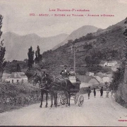 CPA Asaps, Entree du Village, Avenue d Orloron, cirular 1918