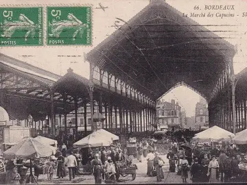 CPA Bordeaux, La Marche des Capucins, circule